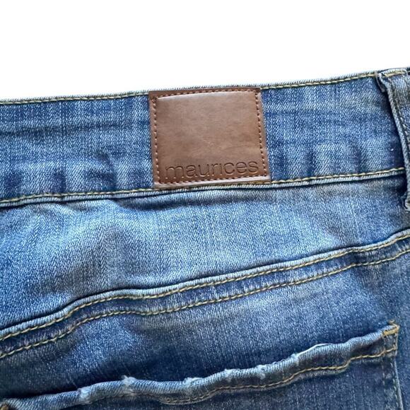 Maurices Jeans Women's 16W Blue Skinny High Rise Preppy Clean girl feminine - Picture 10 of 12